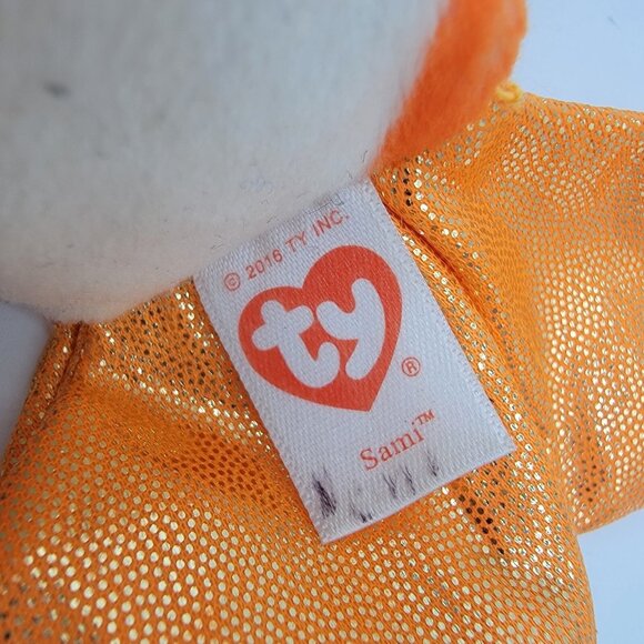 Ty Beanie Boos Sami Goldfish Stuffed Animal Plush Mark On Plush And Tag As Shown - Picture 2 of 6
